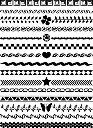 古典花纹边框矢量图下载