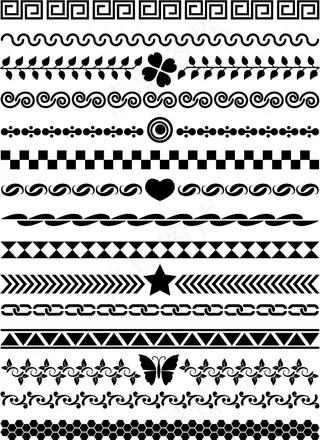 古典花纹边框矢量图下载