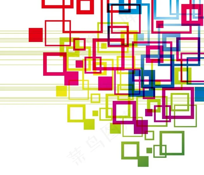 矢量彩色方块矢量背景eps,ai矢量模版下载