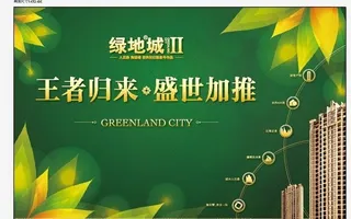绿地城开盘背景图片