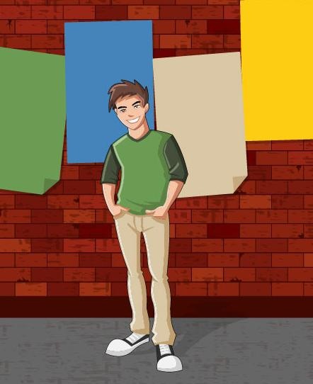 男学生图片