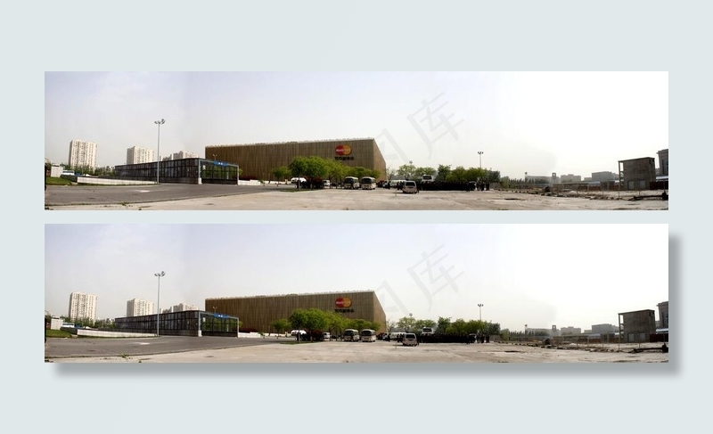 五棵松篮球馆180度全景图片