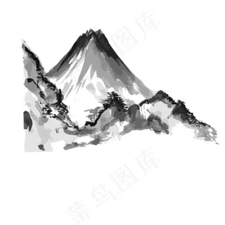 水墨群山笔刷