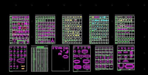 常用CAD室内设计详细图块