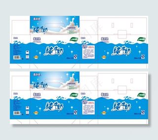 牛奶箱包装图片
