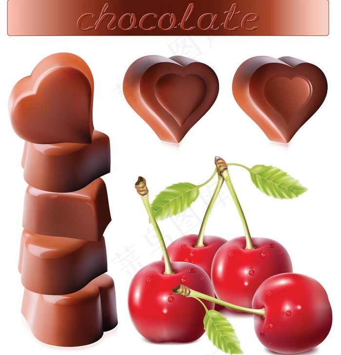 巧克力矢量素材图片