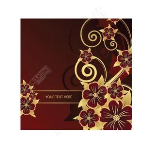 欧式花纹背景图片