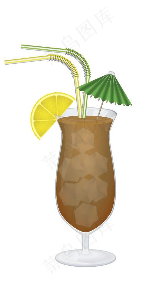 鸡尾酒图片ai矢量模版下载
