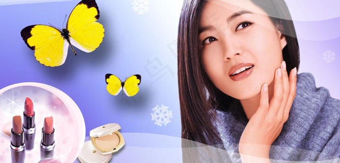 彩妆广告图片(5079X2717(DPI:300))psd模版下载