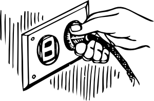 墙上插头剪贴画