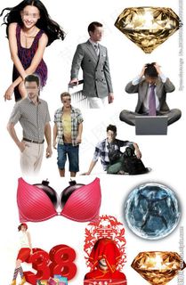 科技素材 人物 钻石图片