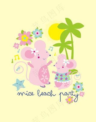 两只老鼠卡通动物