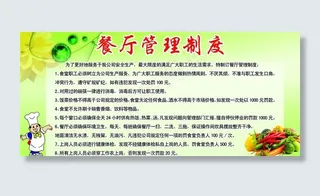 餐厅管理制度图片