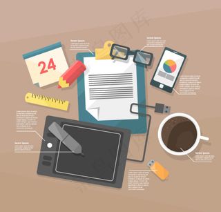 卡通设计设备元素