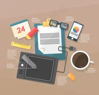 卡通设计设备元素