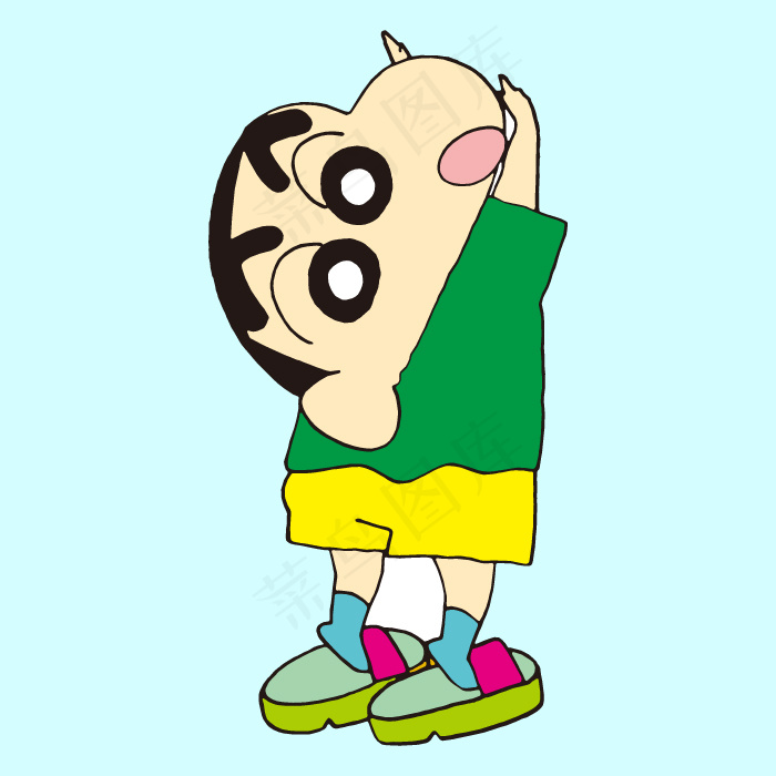 印花矢量图 可爱卡通 卡通形象 蜡...