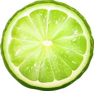 切开的青柠檬片素材图