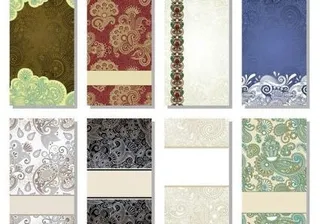 美丽的图案的卡片背景矢量1