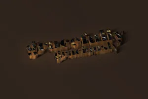 3D立体字文字样式