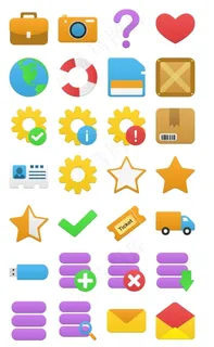 卡通风格电脑图标下载