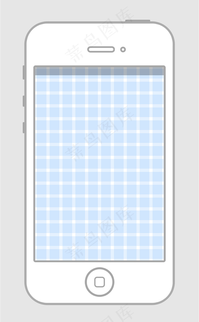 iPhone4扁平造型psd模版下载