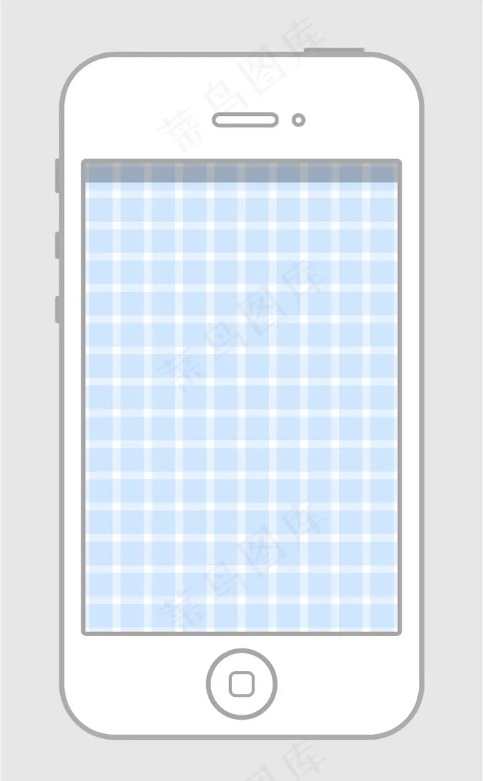 iPhone4扁平造型psd模版下载