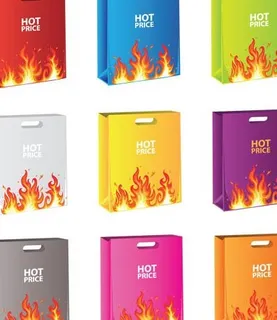 燃烧的购物袋图片