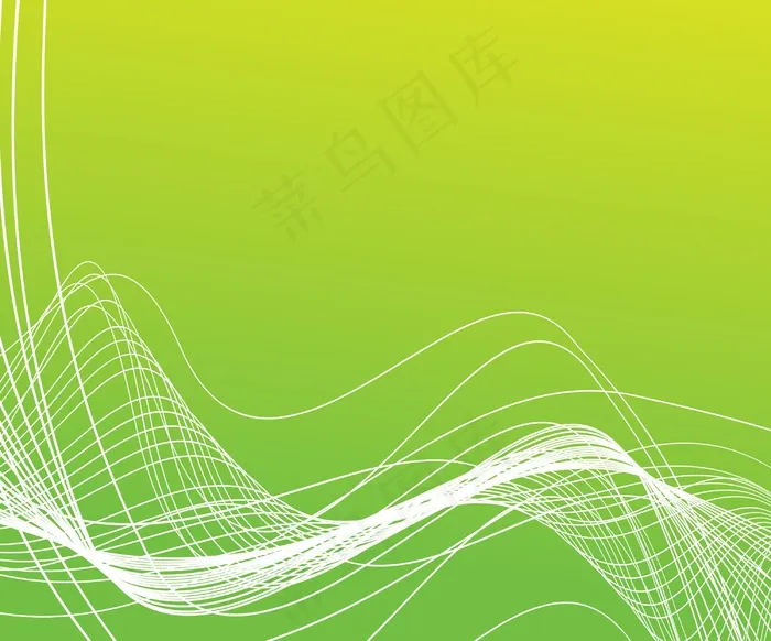 明亮的绿色背景线弯曲eps,ai矢量模版下载