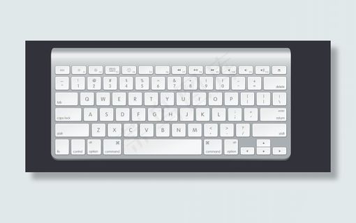 苹果键盘psd分层素材