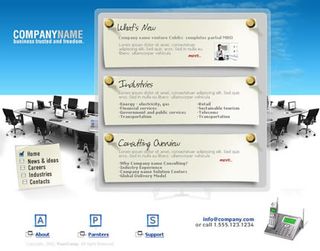 公司企业flash网站模板