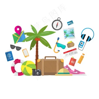 绿色背景矢量图