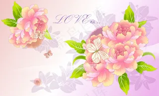 9款精美艳丽鲜花背景矢量素材