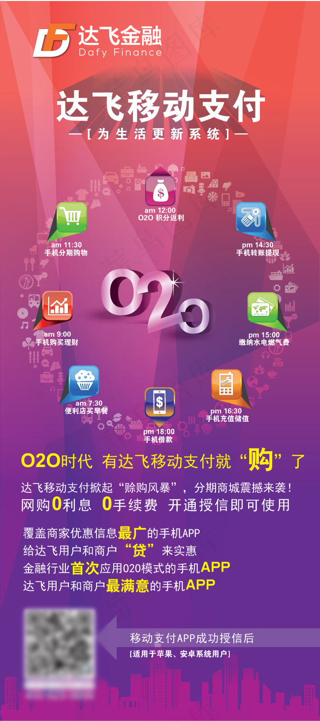 O2O展架ai矢量模版下载