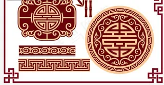 古典中式花纹花边