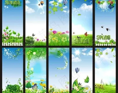 春天展板图片