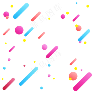 节庆促销电商彩色线条圆点斜线,免抠元素