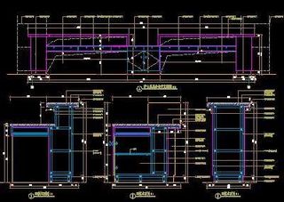三层护士站服务台背详图-门诊、急诊...