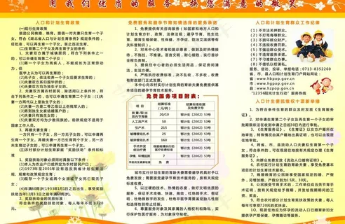 计生宣传折页图片