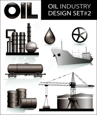 向量的与石油相关的