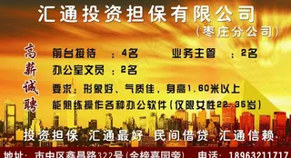 投资担保公司彩页图片