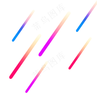 彩色渐变漂浮,免抠元素