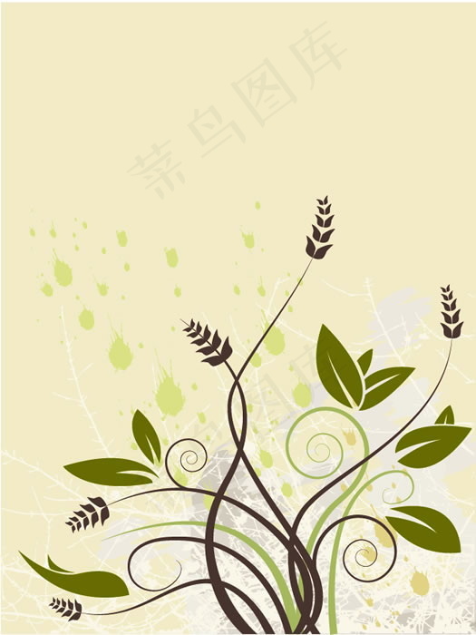 欧美矢量植物