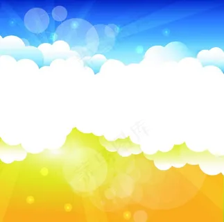 夏天蓝天白云图片