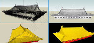 古建顶图片