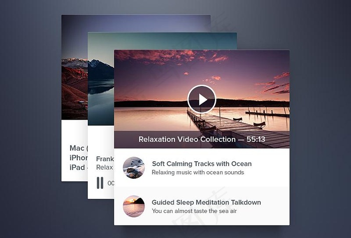 relax widgets psd...psd模版下载