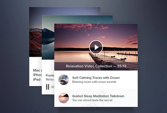 relax widgets psd...psd模版下载