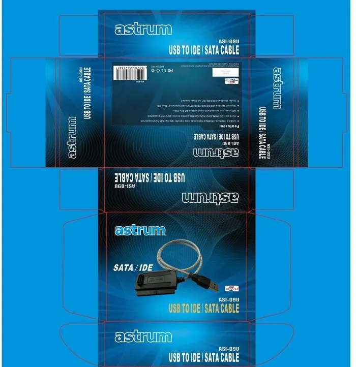 usb包装盒图片cdr矢量模版下载