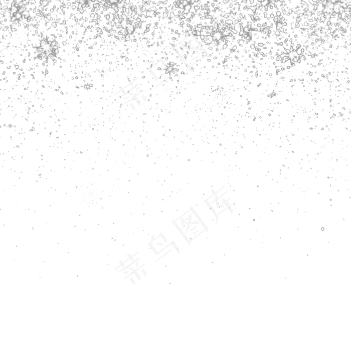 创意冬天大雪边框素材,免抠元素