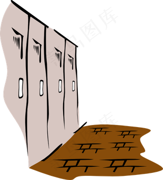 学校走廊的剪辑艺术