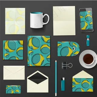 抽象图案装饰的视觉元素图片